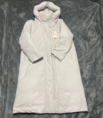 MUJI 다운 롱 코트 XL 라이트 그레이