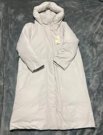 MUJI 다운 롱 코트 XL 라이트 그레이