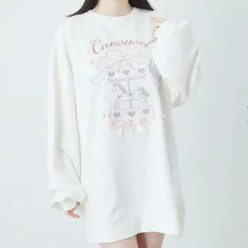 Ank Rouge 회전목마 풀오버 화이트 M