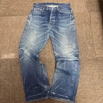 [ 초레어 빨간 귀 ] DENIMTE 1999년 인디고 스트레이트 데님