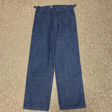 JELADO 젤라 파랑 택 데님 베이커 팬츠