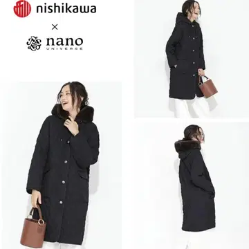 nano universe 니시카와 다운 퀼팅 푸드코트 다운 40