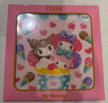 [미개봉 새상품] 산리오 마이멜로디 마이멜로 쿠로미 페이러 손수건