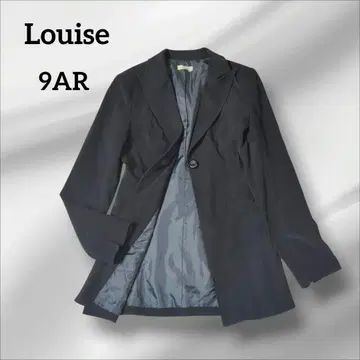 Louise 테일러드 자켓 스웨이드 느낌 블랙 9AR