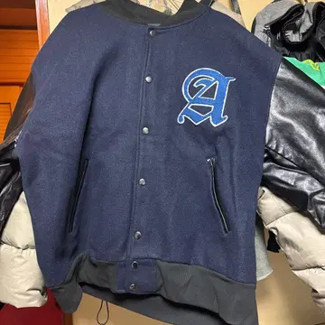 GLR 네이비 바시티 자켓 A 로고