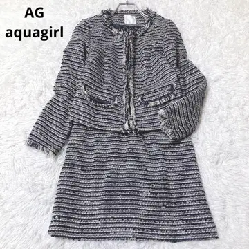 아쿠아걸 세레모니 수트 셋업 자켓 스커트 트위드 S