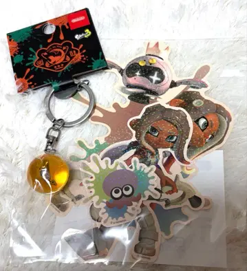 스프라툰 금 연어알 연어런 키링 하치 씰