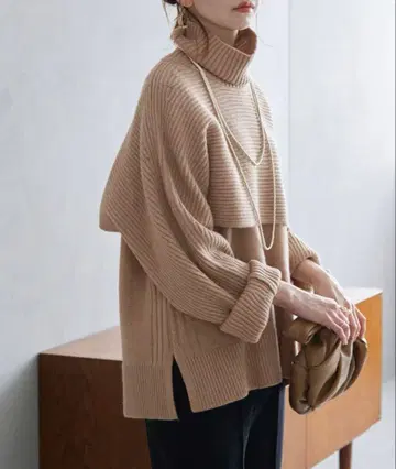 SLOBE IENA 슬로브 이에나 3way 니트 세트 베이지