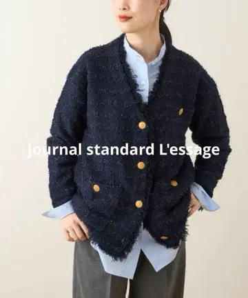 저널 스탠다드 레사쥬 TWEED 니트 가디건 22AW