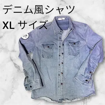 [ 새상품급 ] 남성용 캐주얼 데님풍 셔츠 XL