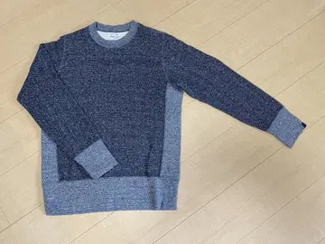 [ 중고 ] LOOPWHEELER 루프 휠러 맨투맨 블랙 고마시오