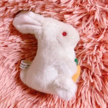 BANDAI 반다이 미니 반려동물 클럽 토끼 당근 봉제 인형 레트로