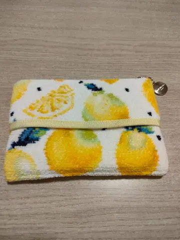 페이러 러브러리 레몬 도트 티슈 파우치