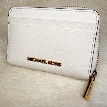 [새상품급] MICHAEL KORS 마이클코어스 지갑 코인 케이스 화이트