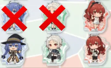 무직전생 제비뽑기당 C상 아크릴 키링 4종 세트