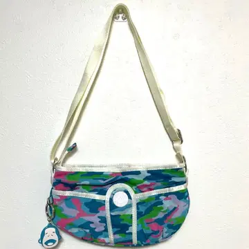 Kipling 키플링 숄더백 카모플라쥬 패턴
