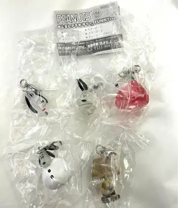 스누피 가챠 메지루시 액세서리 5종 세트