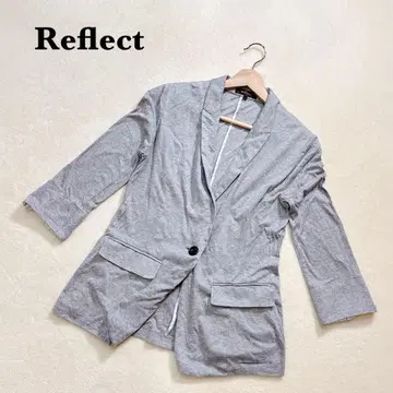 리플렉트 테일러드 자켓 9 그레이 오피스 캐주얼 스트라이프