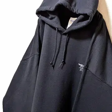 길단 네이비 씰 자수 후드 맨투맨 블랙 XL 구제 의류