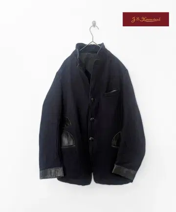 [Recently] J.S homestead 소 가죽 절개 멜톤 자켓