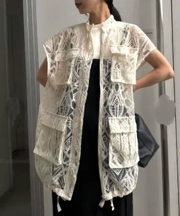 LACE WORKPOCKET VEST AMERI vintage