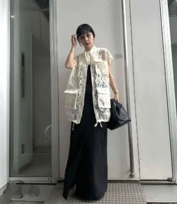 LACE WORKPOCKET VEST AMERI vintage