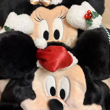 크리스마스 디즈니 팬캡 미키 미니 2개 세트