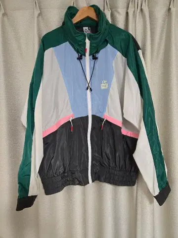 CHUMS 후드 부착 나일론 점퍼 그린 M