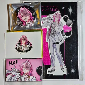 이루마 군 마피아 클럽 바빌 앨리스 아크릴 스탠드 캔뱃지 스티커 특전