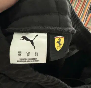 PUMA Ferrari 블랙 집업 트레이닝복 XS