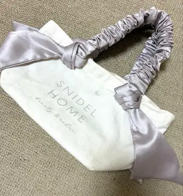 왕도 SNIDEL HOME 새틴 리본 토트백