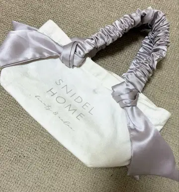 왕도 SNIDEL HOME 새틴 리본 토트백