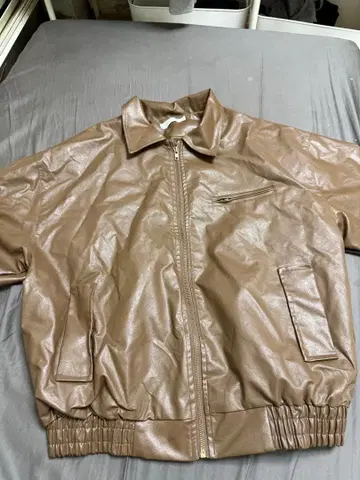 B STUDIO 브라운 가죽 자켓 39