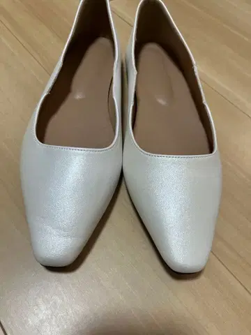 화이트 플랫슈즈 25.5