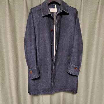 인디고 데님 스텐카라 코트