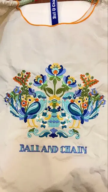 Ball And Chain 자수 에코백 L 사이즈