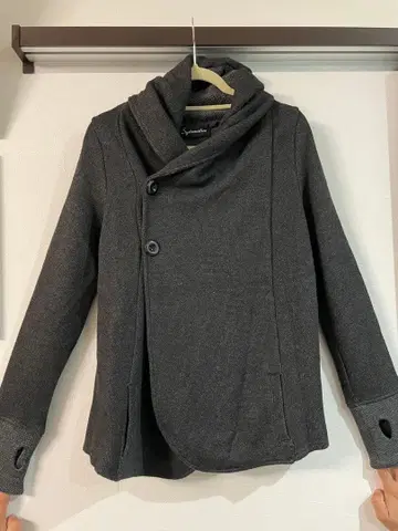 Systematics 다크 그레이 니트풍 코트 새상품급