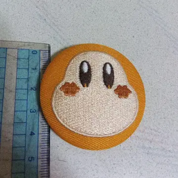 커비 자수 배지 오렌지