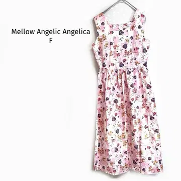 멜로우 엔젤릭 안젤리카 슬리브리스 원피스 꽃무늬 일본제
