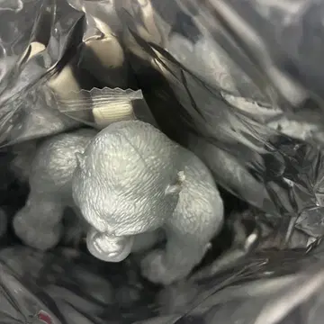 데아고스티니 슈퍼 애니멀 앤드 코 고릴라 은! 미사용 늘어나는 완구