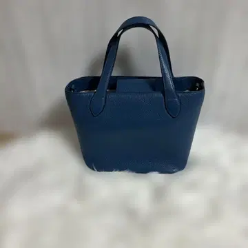 [ WAKO ] 와코 긴자 와코 주름 가죽 블루 핸드백