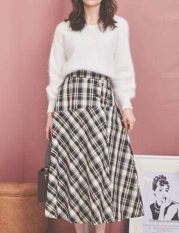 Noela 비트 체크 스커트