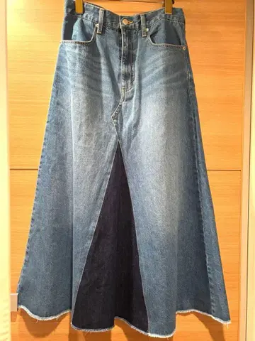 [ LANCER ] 데님 롱 스커트