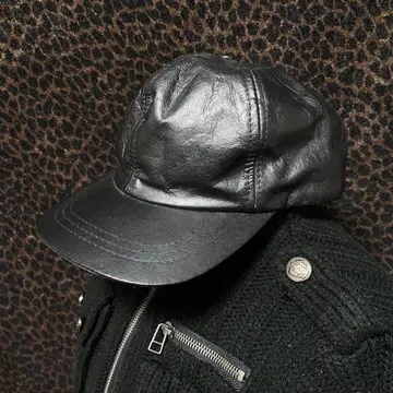 grunge real leather cap 소가죽 헤이세이 갸루 CD74