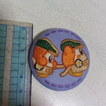 와돌디 닌텐도 자수 핀 배지 약 5cm