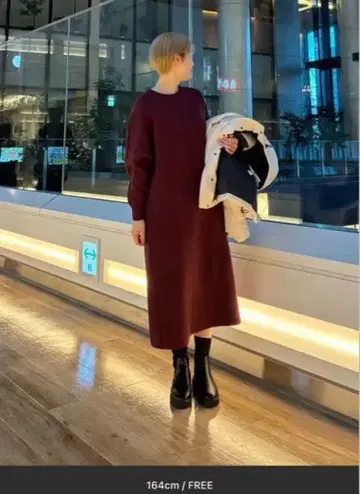 URBAN RESEARCH DOORS 맨투맨 니트 원피스