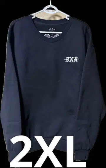 born x raised 자수 크루넥 맨투맨