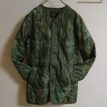 BACKERS 퀼팅 자켓 코트 카모플라주 패턴