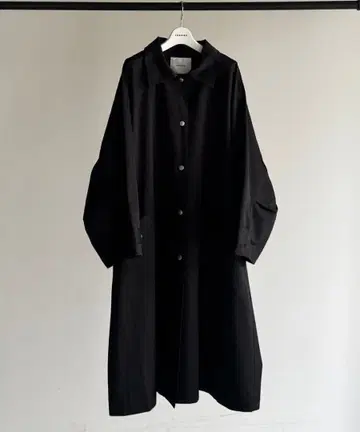 FASHIRU 파실 스텐칼라 코트 롱 블랙