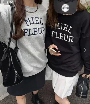 선택 가능한 2타입 자수 루즈 맨투맨 [C7674]